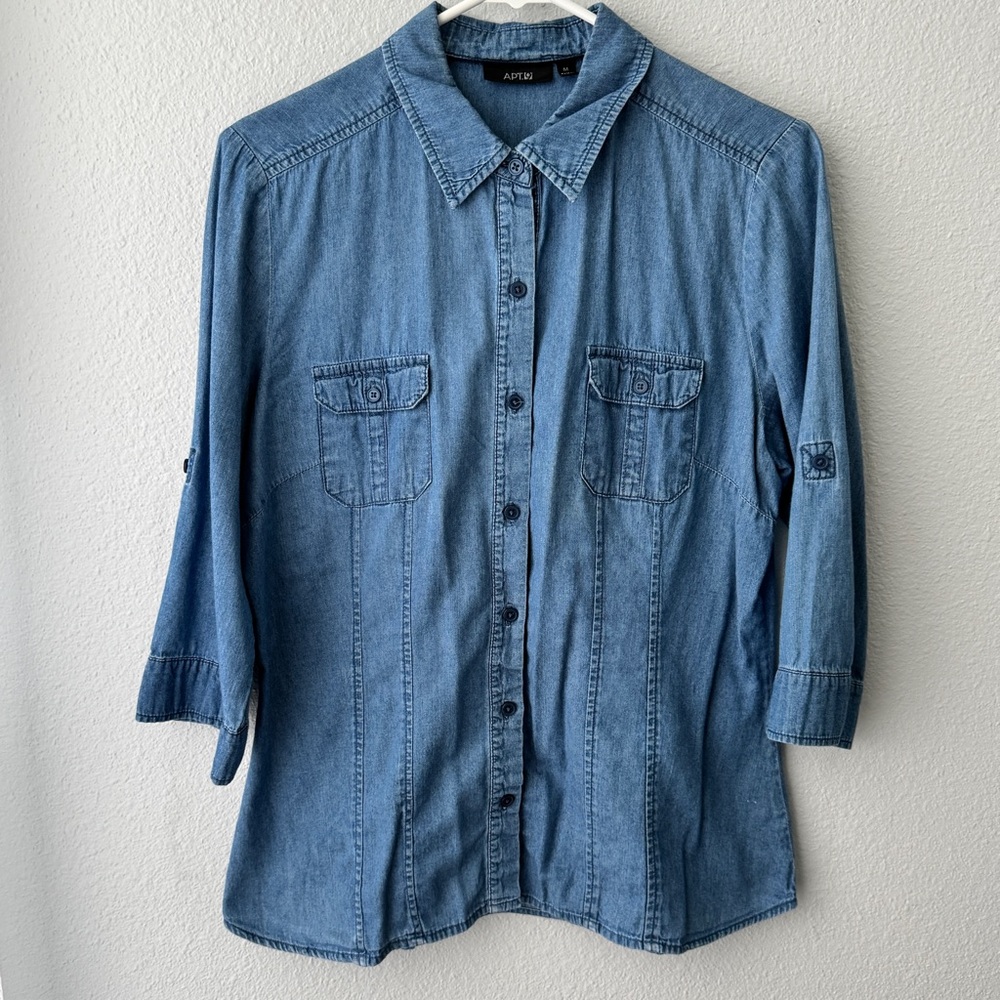 Apt. 9 Blue Button Down Shirt